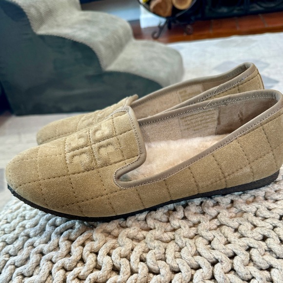 Tory Burch Cowley Slipper Deep Split Suede Shoes, size 9 US, used, no box - Picture 4 of 5